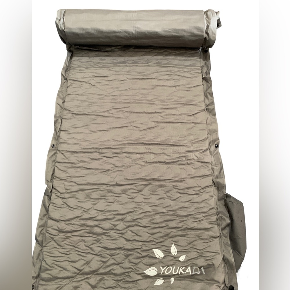 YOUKADA Sleeping-Pad Foam with Pillow (Grey)